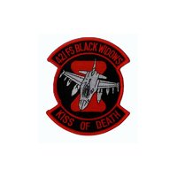 Embroidered badge 421FS black widows - Kiss of Death